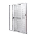Ver imagem 2 de Porta de Aluminio Balcão 210x160cm 3 Folhas Vidro Liso e Batente 12,2cm Cristal Ultra Ramassol