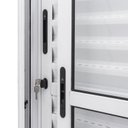 Ver imagem 5 de Porta de Aluminio Balcão 210x160cm 3 Folhas Vidro Liso e Batente 12,2cm Cristal Ultra Ramassol Branc