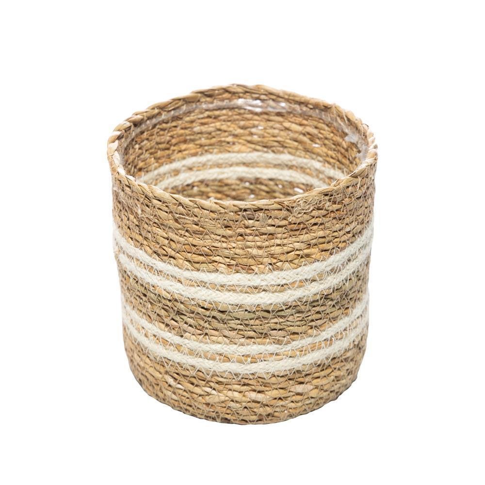 Conjunto 6 Cachepots de Fibra Natural Forro - 2