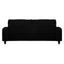 Ver imagem 7 de Sofá Decorativo Sala de Estar Asgand 4 Lugares 240cm Bipartido Couro Preto - Mozzelar