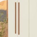 Ver imagem 6 de Guarda-Roupa com 8 Portas e 6 Gavetas Paranavaí Off White/Jatobá/Areia