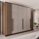 Ver imagem 2 de Guarda-Roupa Moscou Ripado Plus 6 Portas 6 Gavetas MDF
