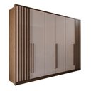 Ver imagem 1 de Guarda-Roupa Moscou Ripado Plus 6 Portas 6 Gavetas MDF