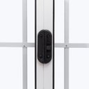 Ver imagem 3 de Janela de Aluminio de Correr Central 100x150cm 4 Folhas com Grade e Vidro Liso Ultra Ramassol
