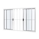 Ver imagem 5 de Janela de Aluminio de Correr Central 100x150cm 4 Folhas com Grade e Vidro Liso Ultra Ramassol