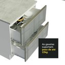 Ver mais imagens de Armário de Cozinha Completa de Canto 546cm Branco/Cinza Lux Madesa 01