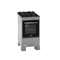 Fogão de Piso Suggar 4 Bocas Mesa de Vidro Neo Max Prata – Bivolt - 2