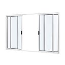 Ver imagem 3 de Janela de Aluminio de Correr Central 100x150cm 4 Folhas Vidro Liso Slim Modular Ramassol