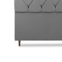 Ver imagem 6 de Cabeceira para Cama Casal Estofada 1,38 ,Mts Zoe Vilajo: Suede Cinza