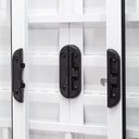 Ver imagem 5 de Janela de Aluminio Veneziana 100x120cm 6 Folhas com Grade e Vidro Liso Slim Modular Ramassol