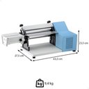 Ver imagem 3 de Cilindro Laminador Elétrico Malta 28 Cm com Cortador de Talharim Azul 127v 3117008