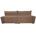 Ver imagem 6 de Sofá Retrátil e Reclinável 2,75m Molas Ensacadas Cama inBox Elegance com ThermoGel Velusoft