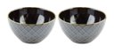 Ver imagem 1 de Jogo de 2 Bowls Geometrix Fine em Cerâmica 580 Ml Marrom - Lhermitage