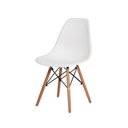 Ver imagem 4 de Kit 4 Cadeiras Eiffel Brancas + Mesa Redonda 70cm Branca