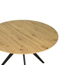 Ver imagem 2 de Mesa de Centro Prime Decorativa Redonda Madeira com Base em Aço Waw Design