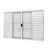 Janela de Alumínio Veneziana 100x150cm 6 Folhas com Grade e Vidro Liso Slim Modular Ramassol - 1