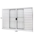 Ver imagem 4 de Janela de Alumínio Veneziana 100x150cm 6 Folhas com Grade e Vidro Liso Slim Modular Ramassol