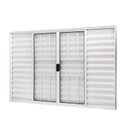 Ver imagem 1 de Janela de Alumínio Veneziana 100x150cm 6 Folhas com Grade e Vidro Liso Slim Modular Ramassol