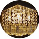 Ver imagem 3 de Lustre Plafon de Cristal Verdadeiro com Lâmpadas Bq Inclusas:10cm