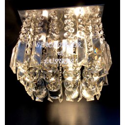 Lustre Plafon de Cristal Verdadeiro com Lâmpadas Bq Inclusas:10cm - 2