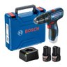 Parafusadeira/Furadeira Bosch com Impacto 12 V GSB 120-LI com Maleta + 2 Baterias Bivolt 06019G81E0- - 1