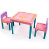 Mesa Infantil Educativa Desmontavel com 2 Cadeiras Rosa Tritec 4130 - 1