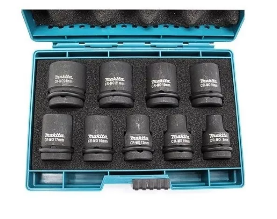 Jogo de Soquete de Impacto Makita 1/2pol 8 a 24mm C/9pcs D-42575 - 5