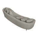 Ver imagem 5 de Sofá Orgânico Cardo 2,82m em Linho com Pés de Metal