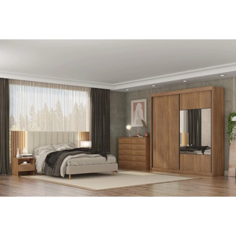 Guarda-Roupa Versatto 6 Gavetas Cumaru Novo Horizonte