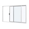 Janela de Aluminio de Correr Lateral 100x150cm 2 Folhas Vidro Liso Slim Modular Ramassol - 2