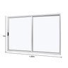 Janela de Aluminio de Correr Lateral 100x150cm 2 Folhas Vidro Liso Slim Modular Ramassol - 3