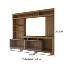 Ver imagem 4 de Estante para Tv até 55 Polegadas Cinema 2 Portas Mel/cacau - Panorama Móveis