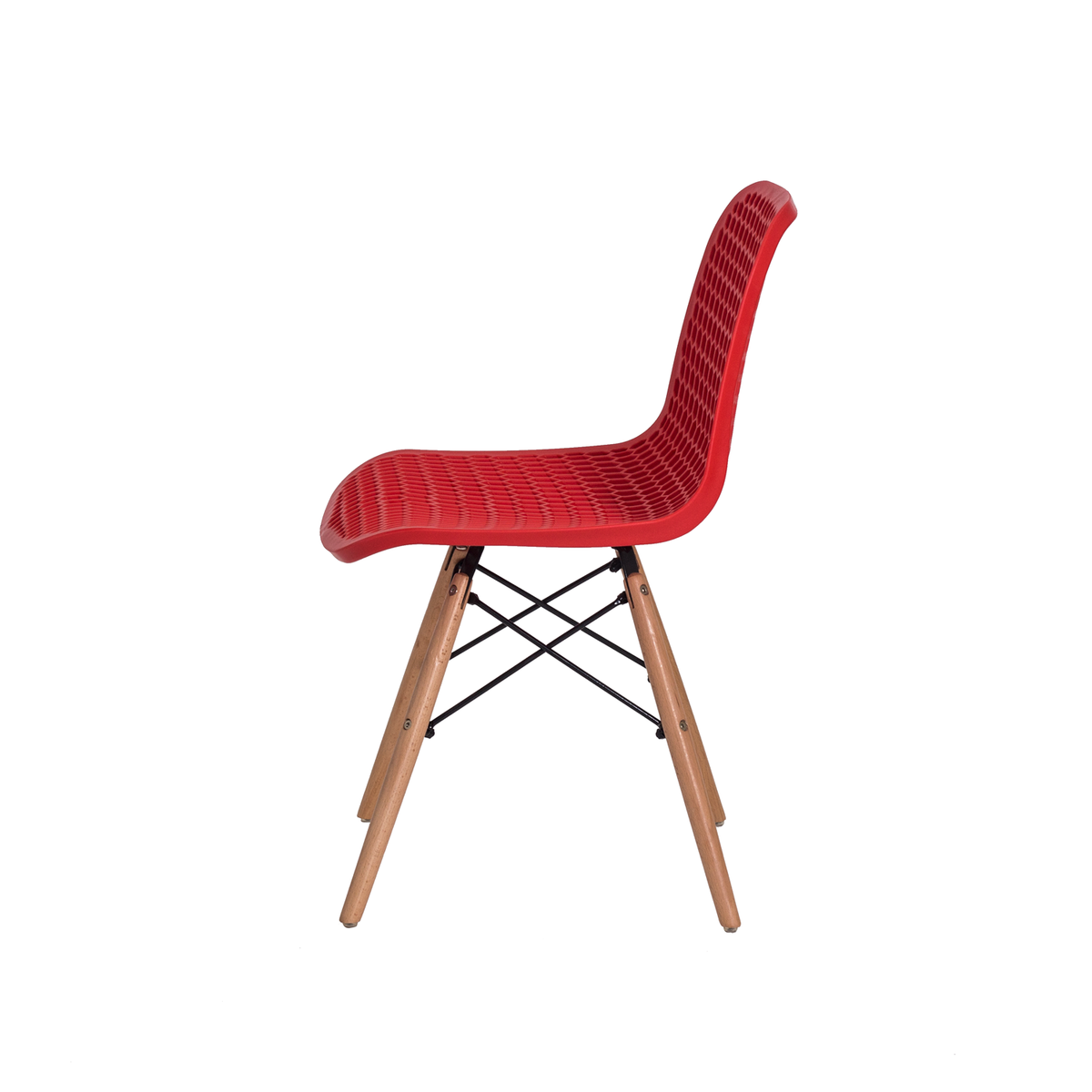 Cadeira Charles Eames Colmeia Eiffel Dkr Vermelho - 3