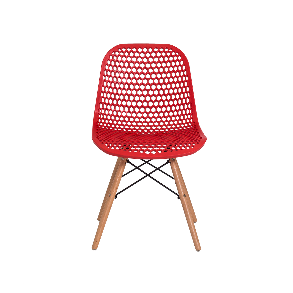 Cadeira Charles Eames Colmeia Eiffel Dkr Vermelho - 2