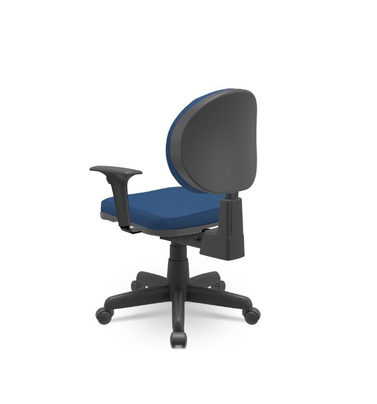 Cadeira Executiva Operativa Plus Plaxmetal Back System Nr17 Crepe Azul T12 - 3