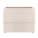 Ver imagem 3 de Cabeceira de Cama Box Queen 158 Cm Toscana Casavezi Suede Veludo Bege