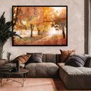 Ver imagem 1 de Quadro Decorativo Caixa Floral Outono Tacolado Moldura Caixa 3cm Madeira com Vidro 30 X 40cm