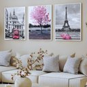Ver imagem 5 de Kit 3 Quadros Paris França Moldura:branca
