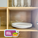 Ver imagem 6 de Armário de Cozinha 6 Portas 1 Gaveta Golden Branco/Nogueira/Off White