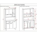 Ver imagem 4 de Armário de Cozinha 6 Portas 1 Gaveta Golden