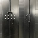 Ver imagem 5 de Porta Camarão Lambril Alumínio 210x80 Linha Veneza Abertura Direita Preto Esquadrias Bergamo