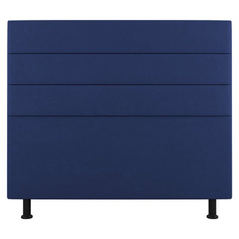 Cabeceira Cama Box Casal King Size Malik 195cm Suede Azul - Abmaza