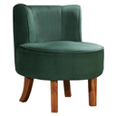 Ver imagem 1 de Cadeira Decorativa Oliva Via Encanto Veludo Verde Musgo