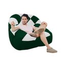 Ver imagem 2 de Poltrona Paloma Escritório Sala Pé Plástico Suede Verde e Suede Branco - Dominic Decor