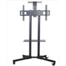 Suporte para Tv de Chao com Rodinhas Estante para Monitor Televisao Universal com Prateleira Ate 65 - 2