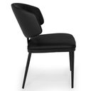 Ver imagem 5 de Cadeira de Jantar Estofada Siena Design Italiano Encosto Flutuante C/ Espuma Alta Densidade - Preto
