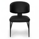 Ver imagem 3 de Cadeira de Jantar Estofada Siena Design Italiano Encosto Flutuante C/ Espuma Alta Densidade - Preto