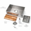 Ver imagem 3 de Cuba Aço Inox Gourmet Premium Pia Cozinha Profissional 60x40 C/acessórios Cozix