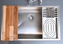 Ver imagem 2 de Cuba Aço Inox Gourmet Premium Pia Cozinha Profissional 60x40 C/acessórios Cozix
