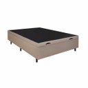 Ver imagem 3 de Cama Box Bau Casal Sintetico Premium Santo Box 47x138x188:bege
